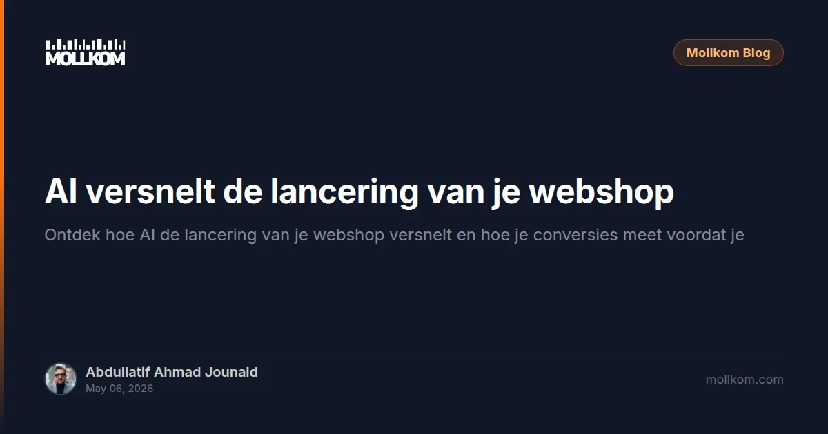 AI versnelt de lancering van je webshop