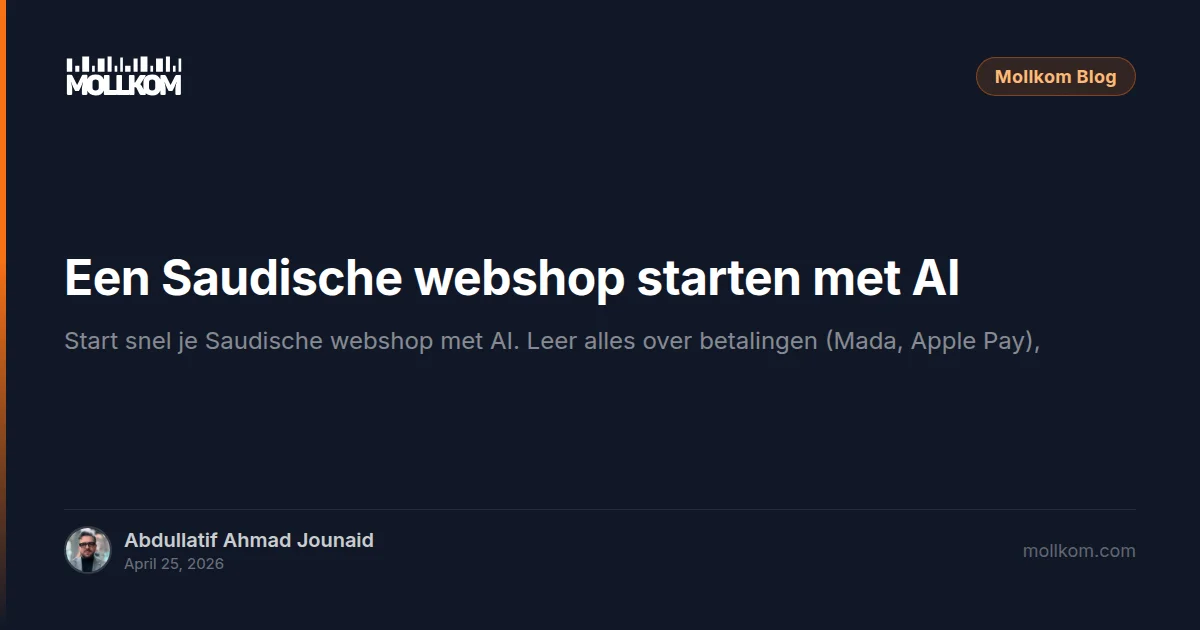 Een Saudische webshop starten met AI